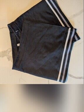 American Apparel OG Mini Wrap Skirt with Stripe Edge (Size L)